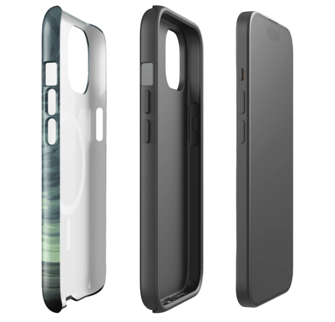 Midwest Tornado Chaser | Shield Line | MagSafe® iPhone® Case - Heartland Stitch