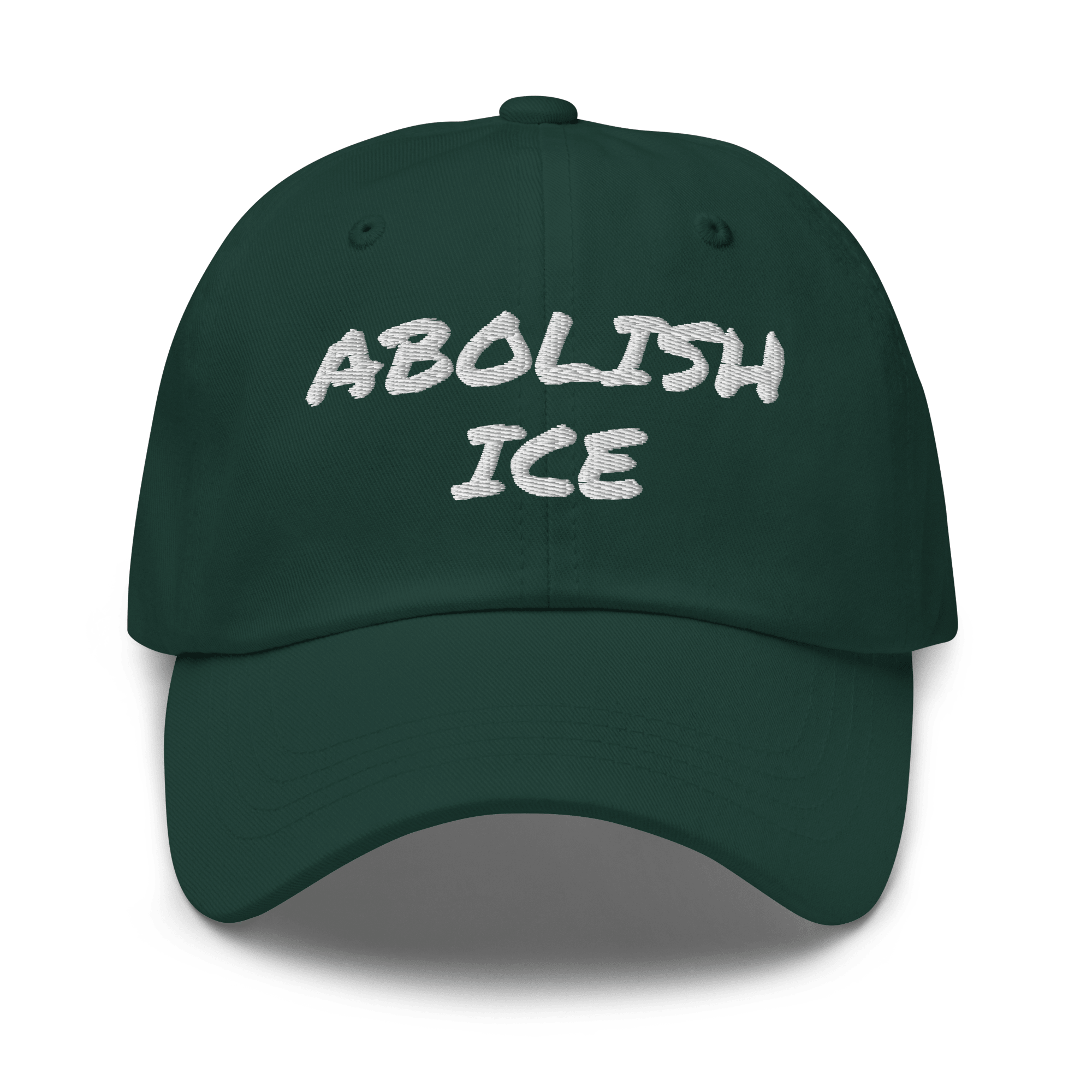 Abolish ICE Marker Font Dad Hat - Heartland Stitch