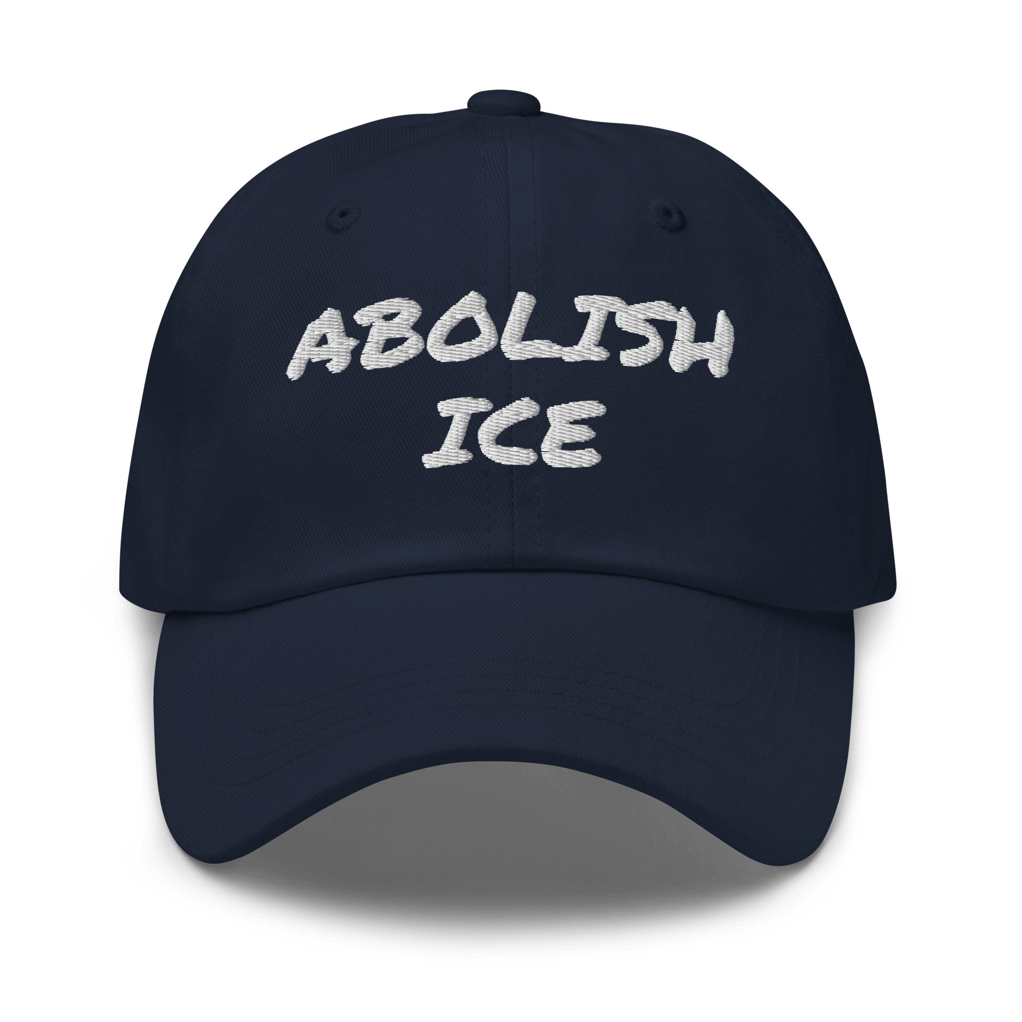 Abolish ICE Marker Font Dad Hat - Heartland Stitch