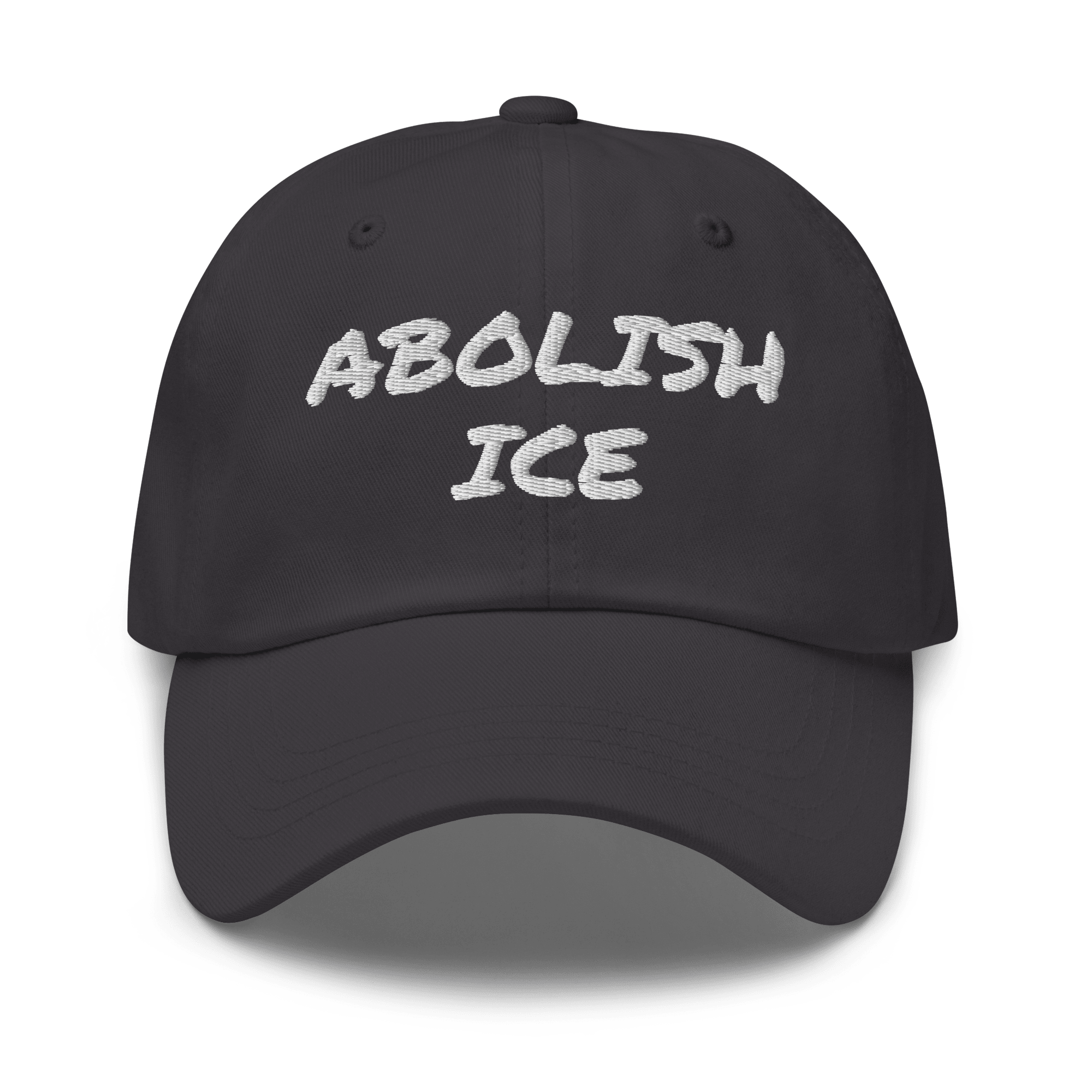 Abolish ICE Marker Font Dad Hat - Heartland Stitch