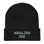 Abolish ICE Organic Beanie - Permanent Marker Edition - Heartland Stitch