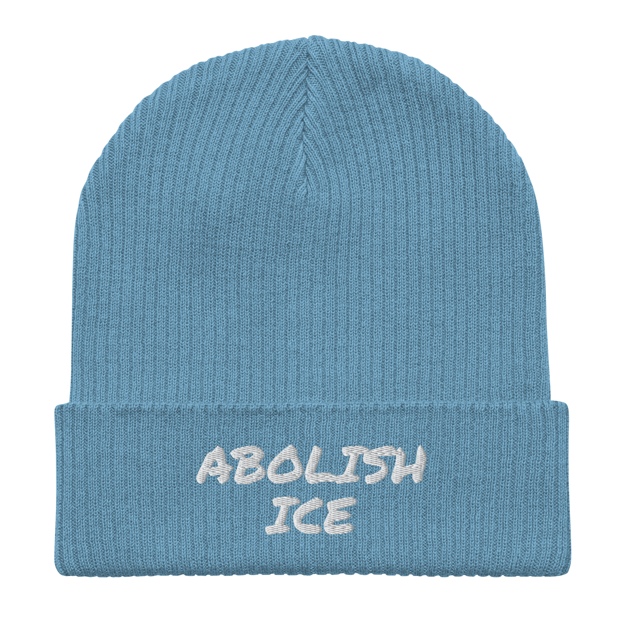 Abolish ICE Organic Beanie - Permanent Marker Edition - Heartland Stitch