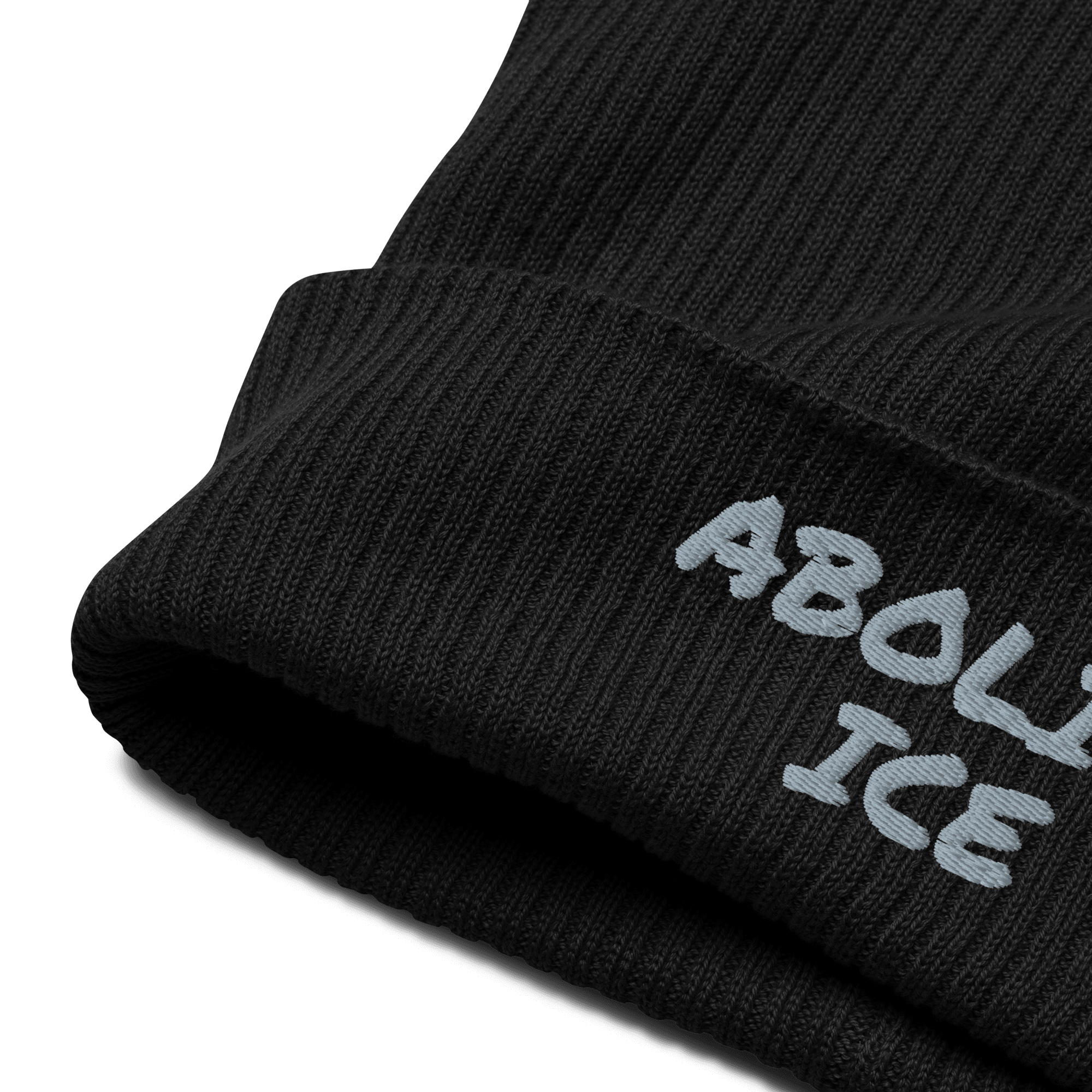 Abolish ICE Organic Beanie - Permanent Marker Edition - Heartland Stitch
