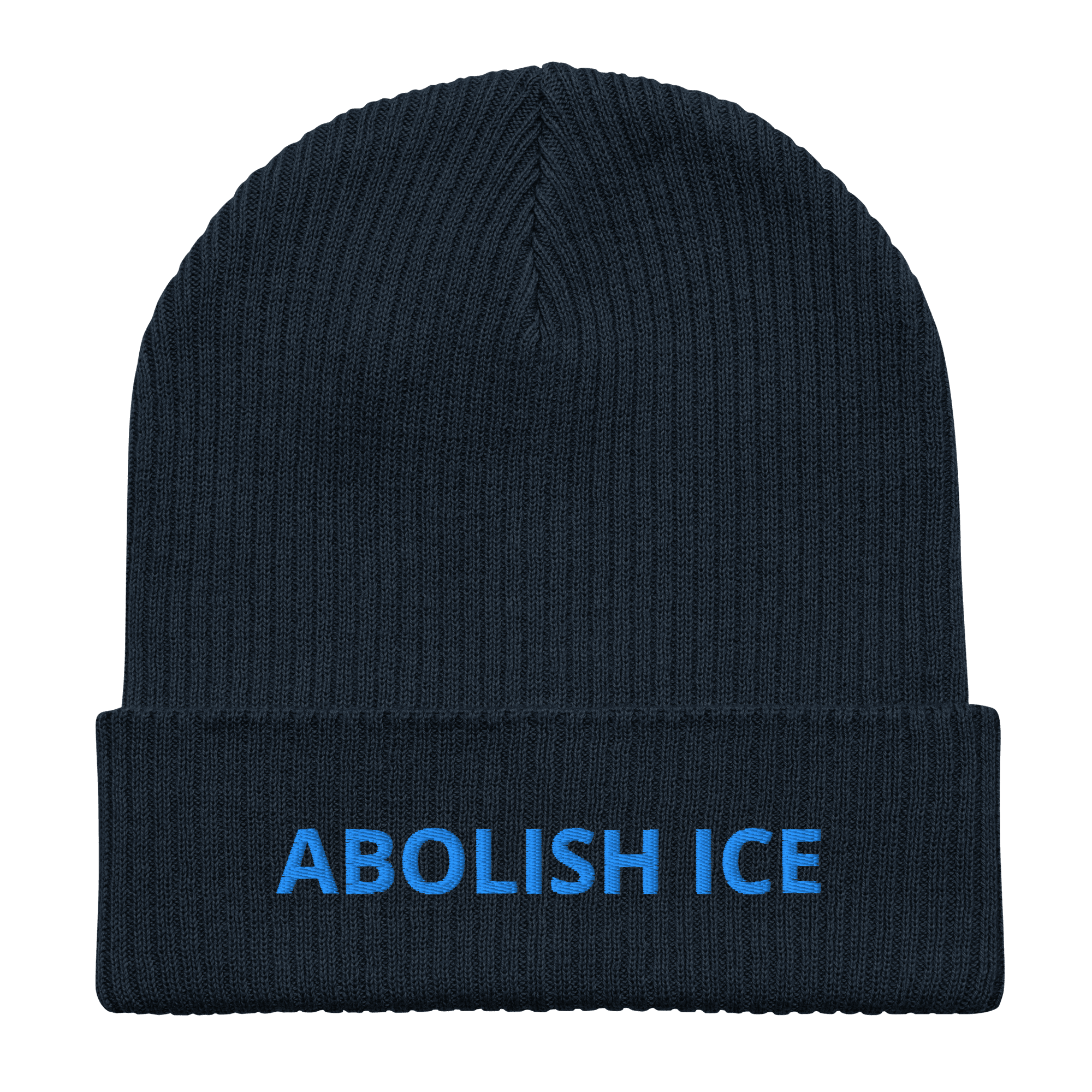 Abolish ICE Organic Cotton Beanie - Heartland Stitch
