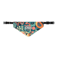 Abstract Artisan Personalized Pet Bandana with Built - in Adjustable Collar - Heartland Stitch