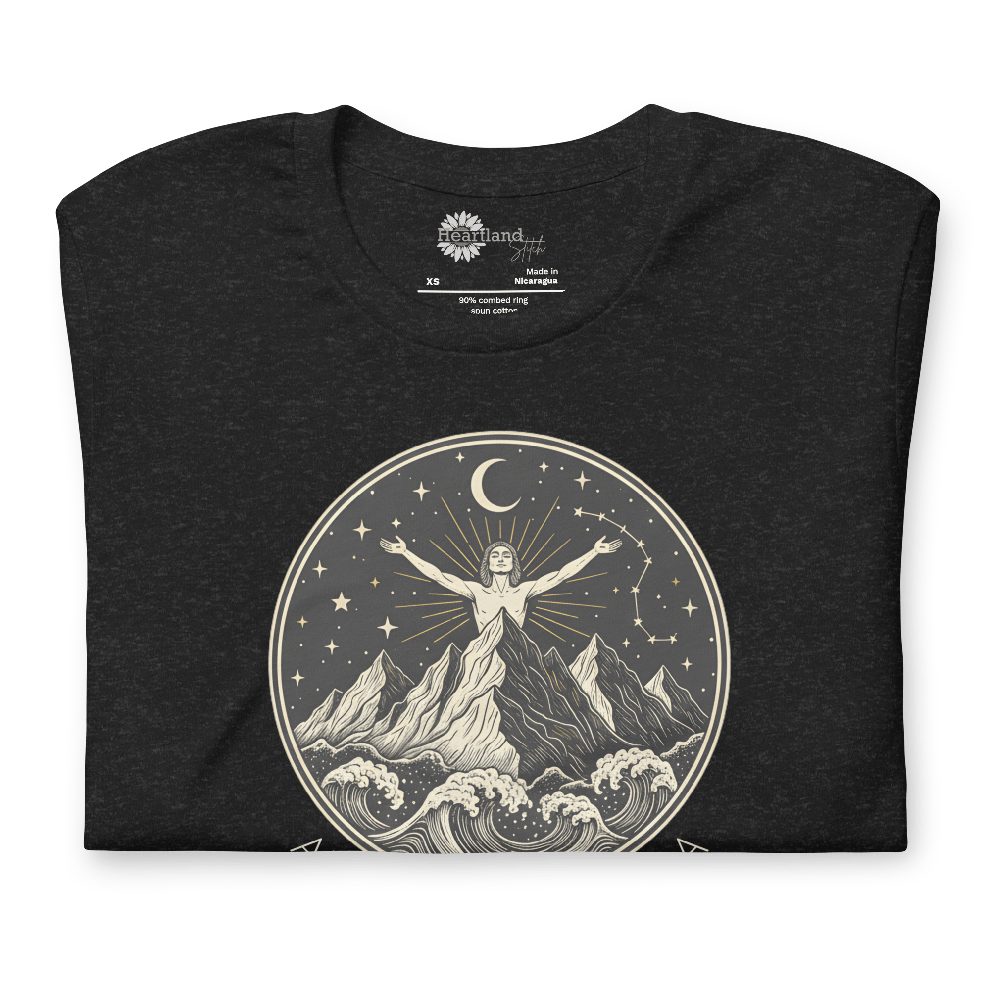 "Ad Astra Per Aspera" Aesthetic T-Shirt | Bella+Canvas Soft Tee | Celestial Wanderlust Graphic - Heartland Stitch