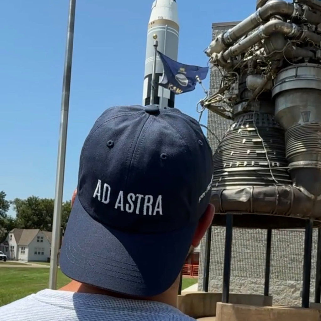 Ad Astra Per Aspera Embroidered Dad Hat - Heartland Stitch