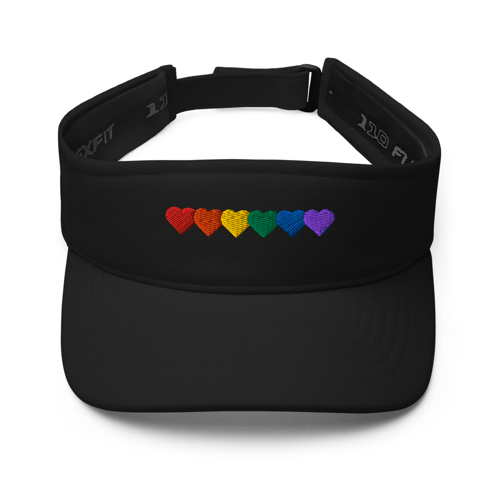 Advocacy Series: Pride Hearts Performance Visor - Heartland Stitch