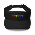 Advocacy Series: Pride Hearts Performance Visor - Heartland Stitch