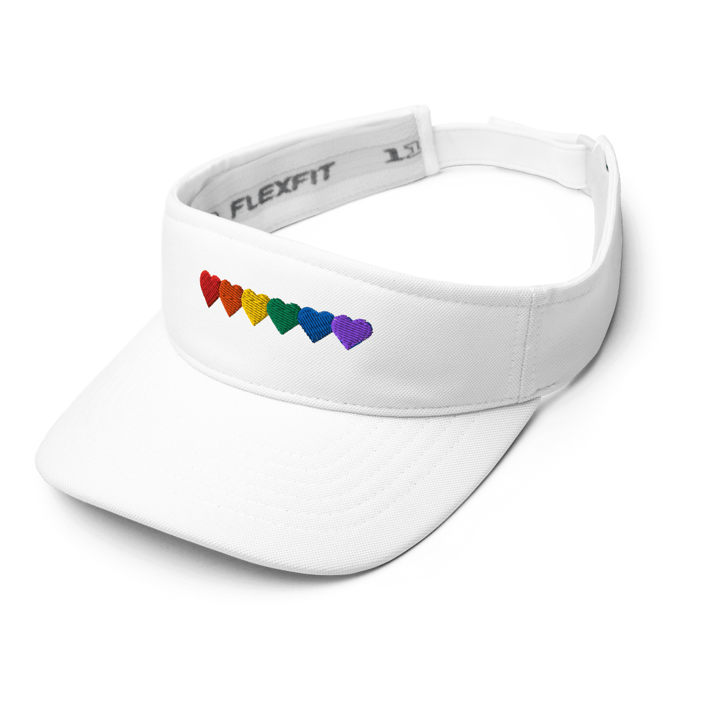Advocacy Series: Pride Hearts Performance Visor - Heartland Stitch