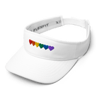 Advocacy Series: Pride Hearts Performance Visor - Heartland Stitch