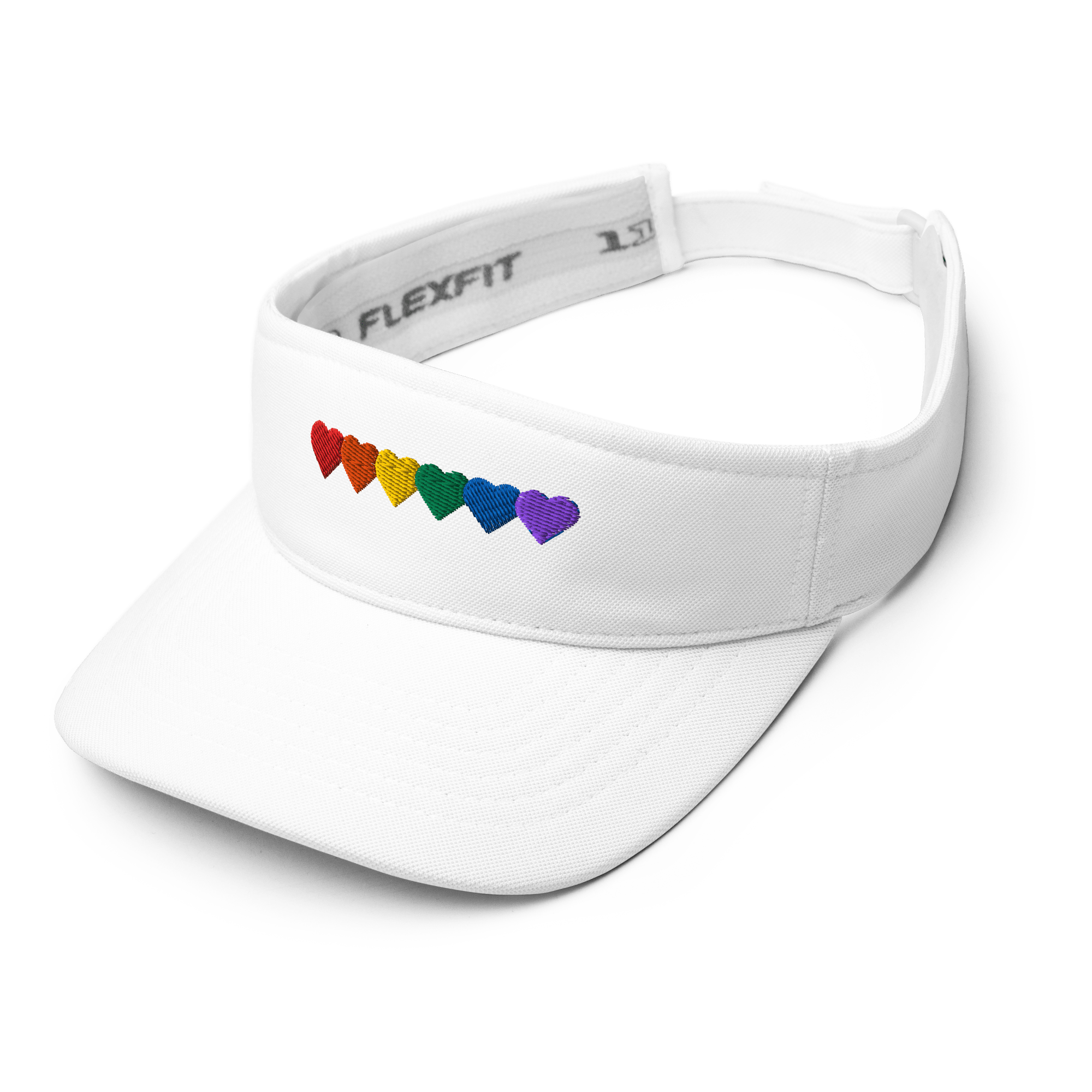 Advocacy Series: Pride Hearts Performance Visor - Heartland Stitch