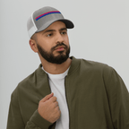 Bisexual Pride Stripe Trucker Hat - Heartland Stitch