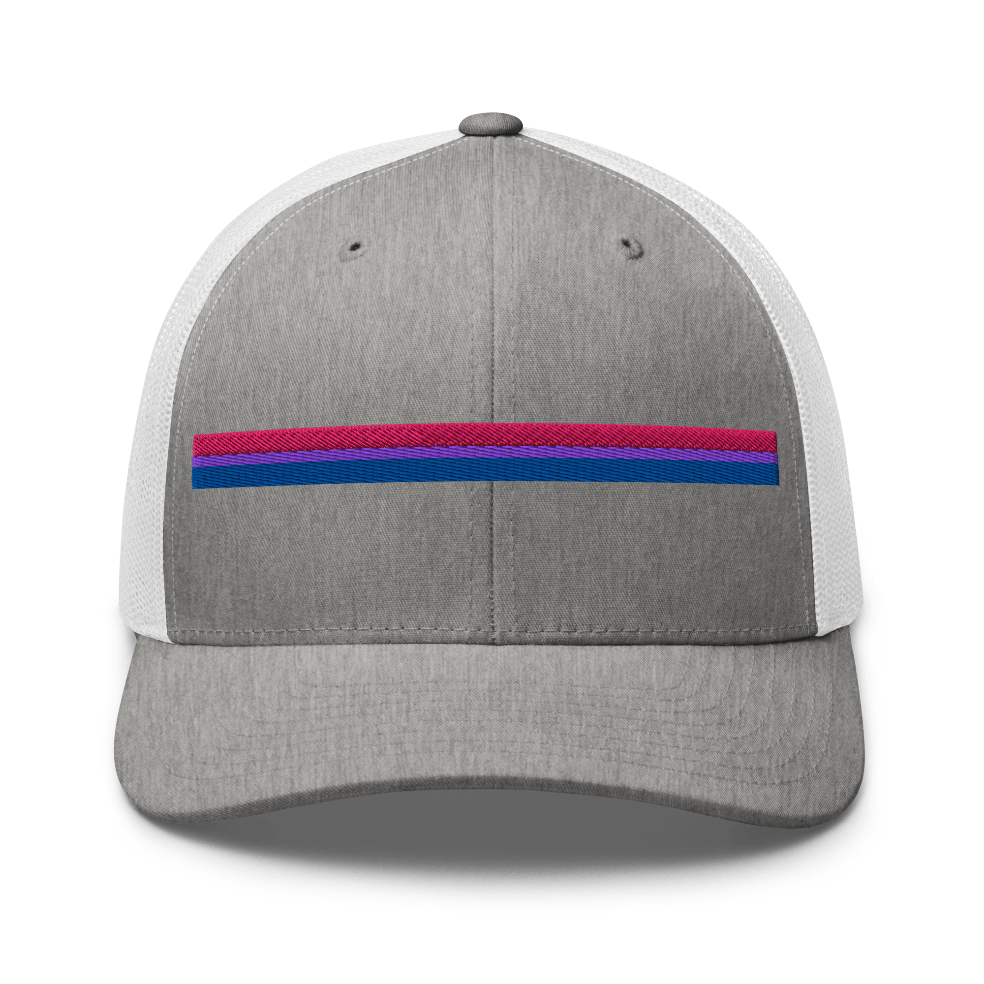 Bisexual Pride Stripe Trucker Hat - Heartland Stitch