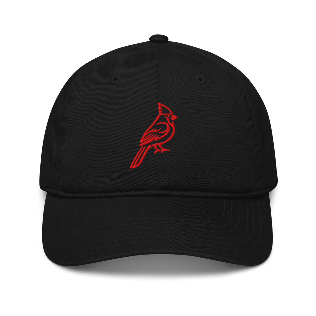 Cardinal Outline Organic Dad Hat - Heartland Stitch