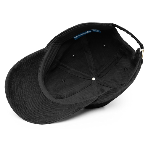 Corduroy Hat | Embroidered Mountain Line Art Cap | Minimalist Outdoor Gift - Heartland Stitch