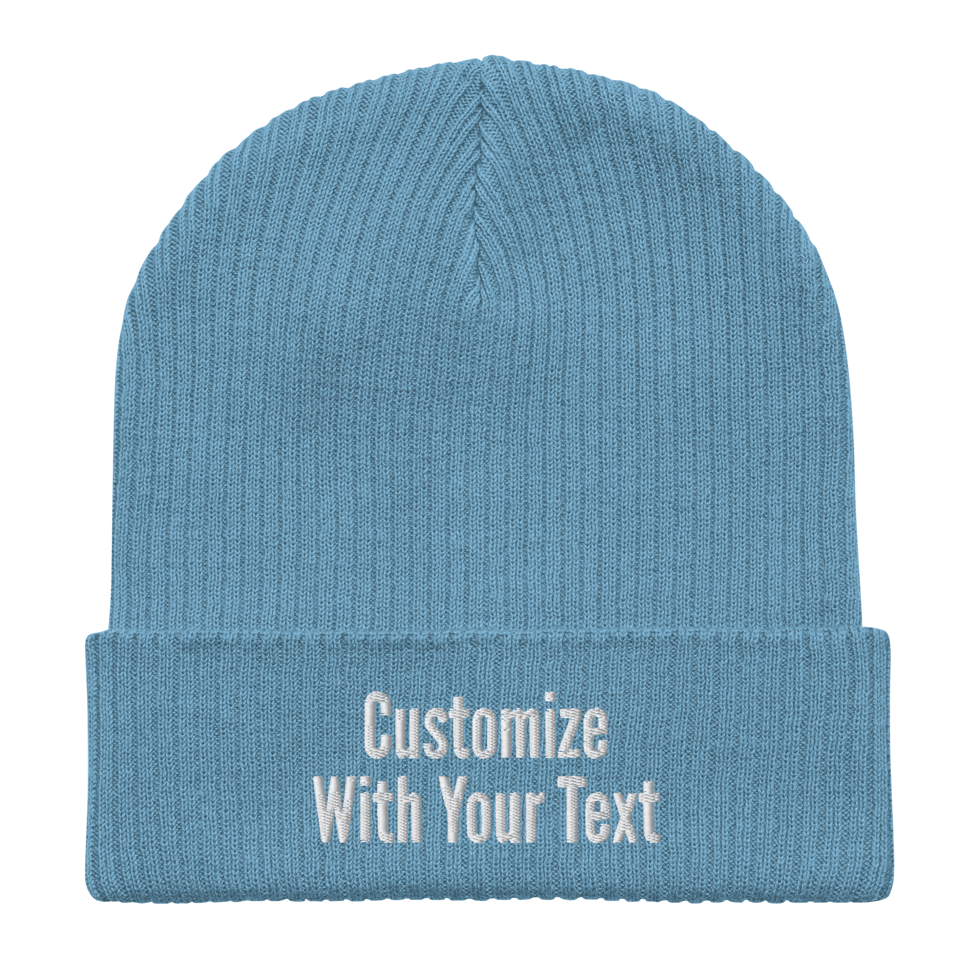 Custom Embroidered Beanie | NO MINIMUM Order | Personalized Text Beanie | Organic Cotton - Heartland Stitch