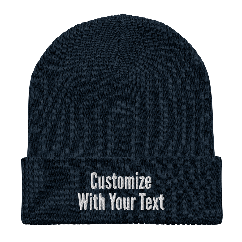 Custom Embroidered Beanie | NO MINIMUM Order | Personalized Text Beanie | Organic Cotton - Heartland Stitch