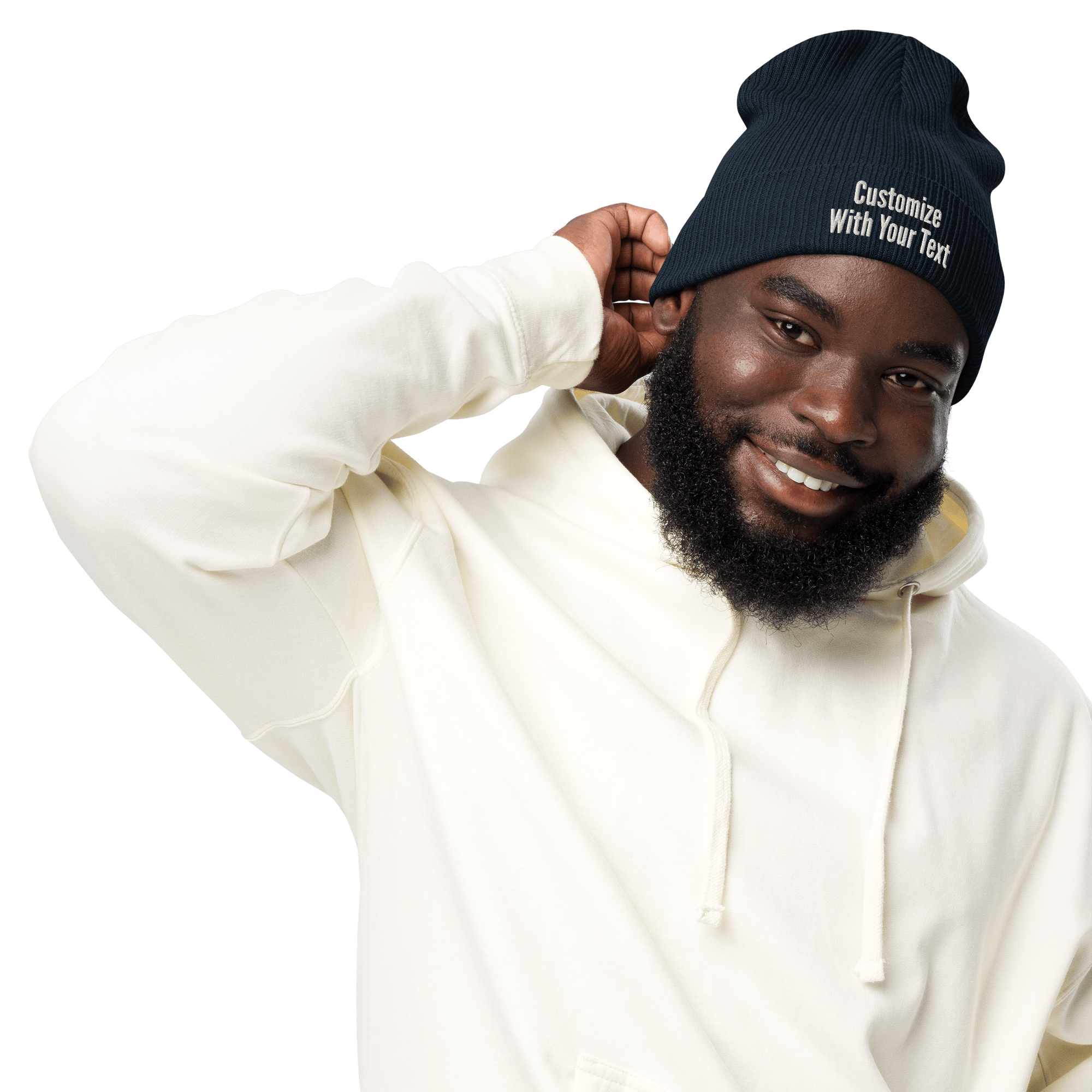 Custom Embroidered Beanie | NO MINIMUM Order | Personalized Text Beanie | Organic Cotton - Heartland Stitch