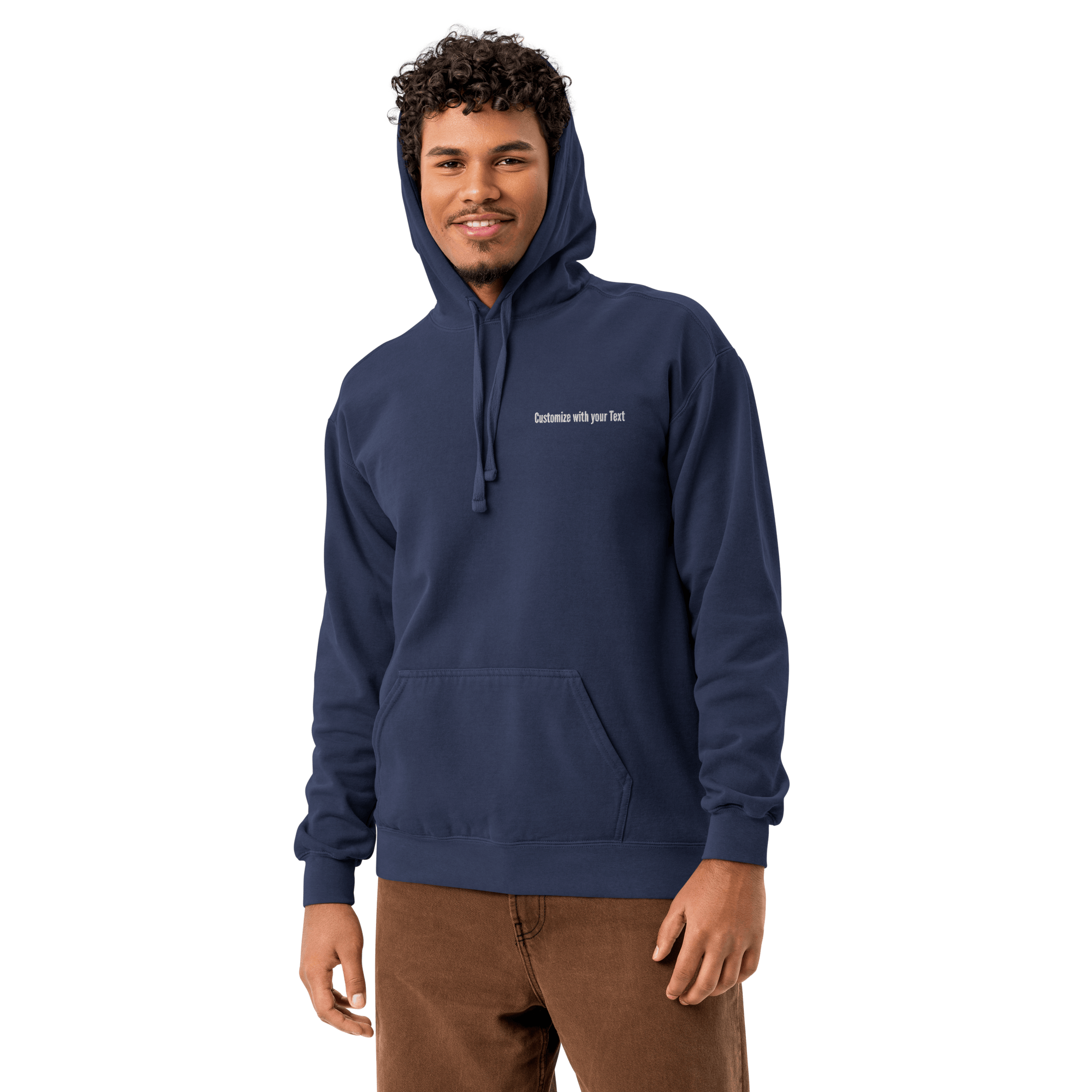 Custom Embroidered Comfort Colors Hoodie | NO MINIMUM Order | Vintage Hooded Sweatshirt - Heartland Stitch