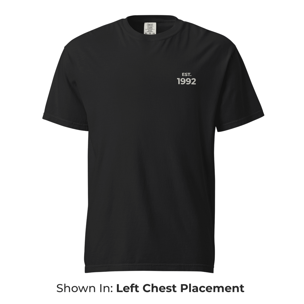 Custom Embroidered Comfort Colors® T-Shirt - Heartland Stitch