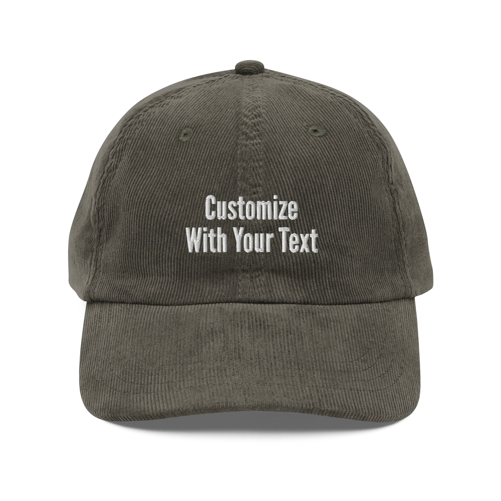 Custom Embroidered Corduroy Hat | NO MINIMUM Order | Personalized Winter Cap - Heartland Stitch
