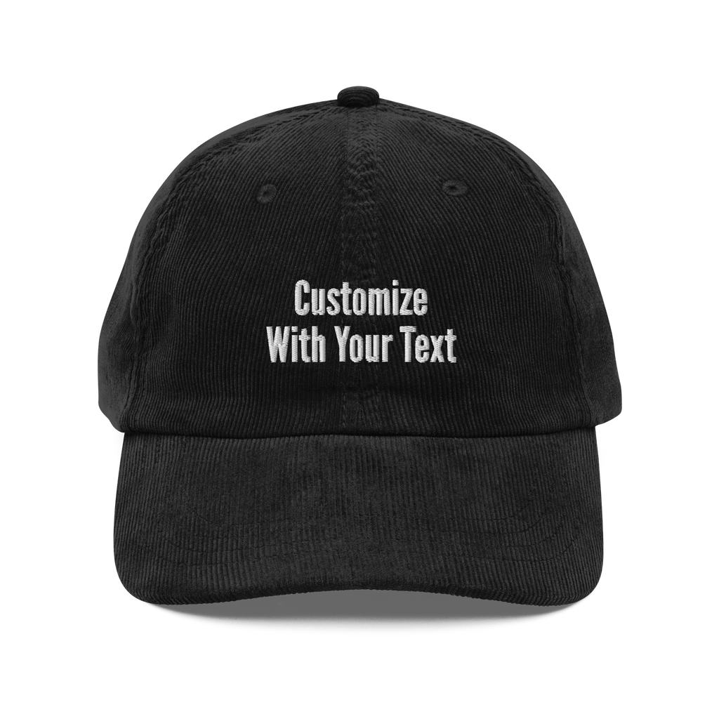 Custom Embroidered Corduroy Hat | NO MINIMUM Order | Personalized Winter Cap - Heartland Stitch