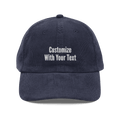 Custom Embroidered Corduroy Hat | NO MINIMUM Order | Personalized Winter Cap - Heartland Stitch