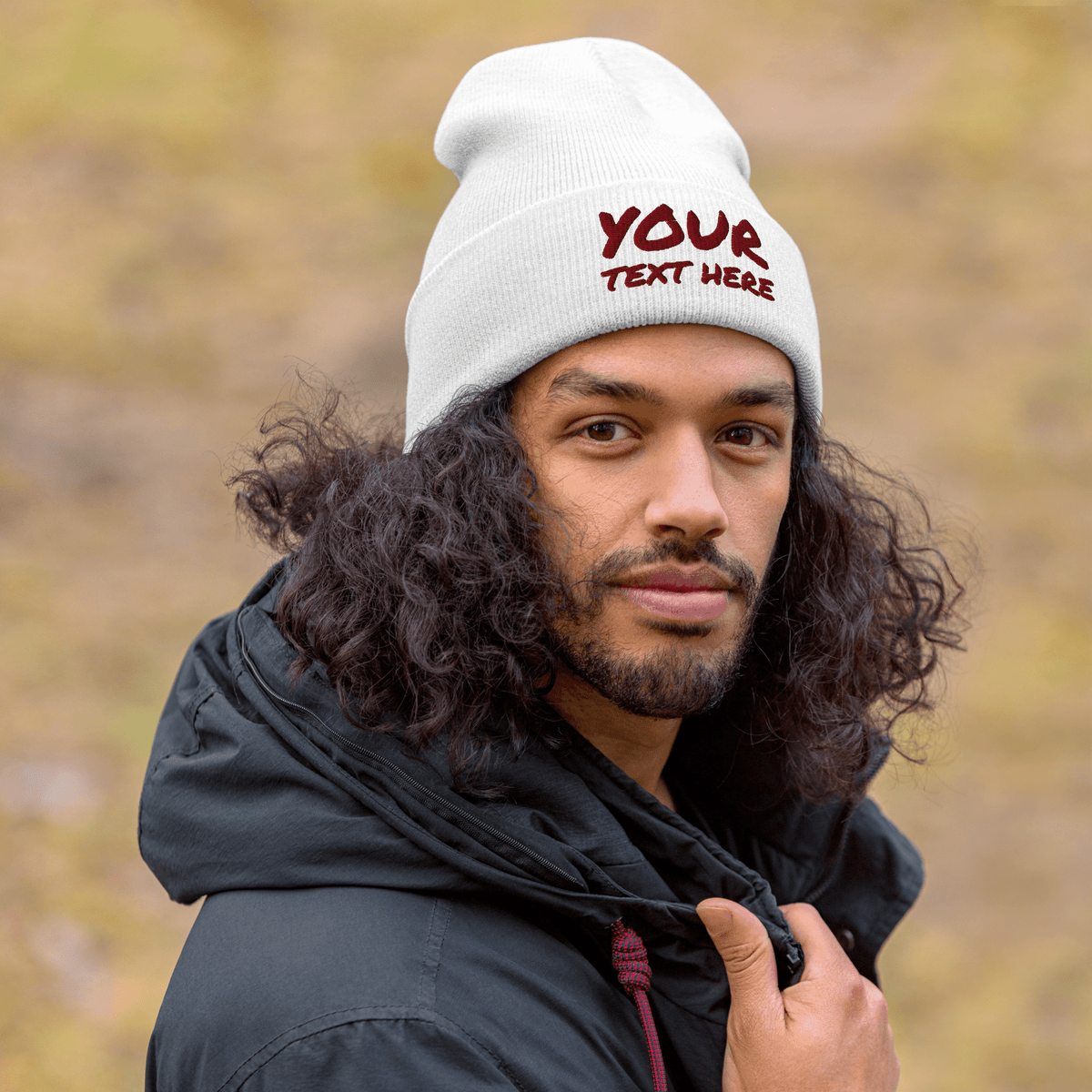 Custom Embroidered Cuffed Beanie - Heartland Stitch