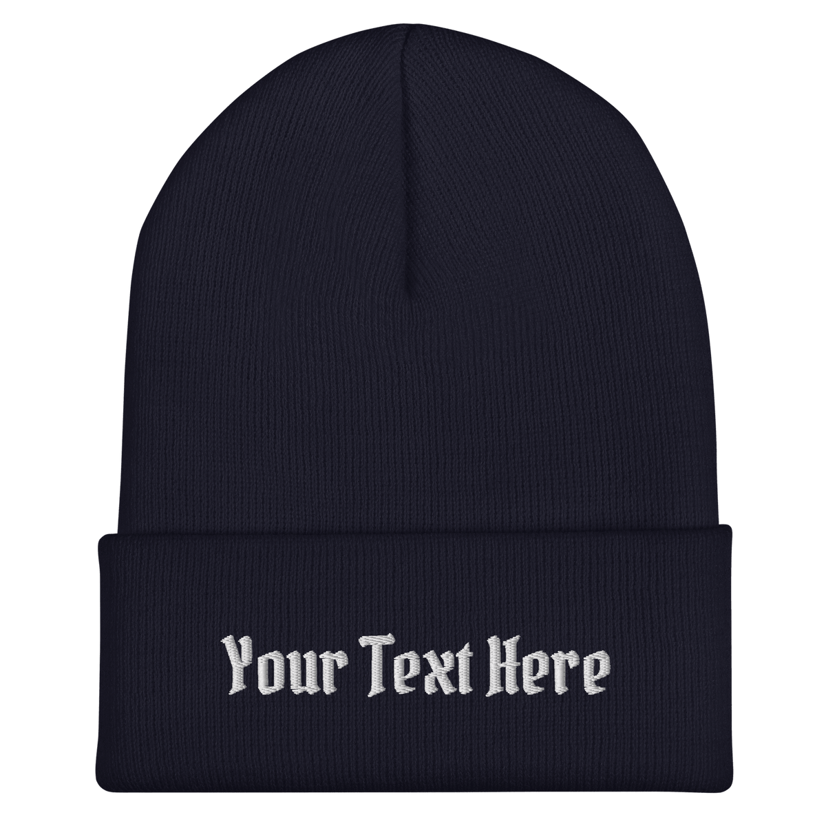 Custom Embroidered Cuffed Beanie - Heartland Stitch