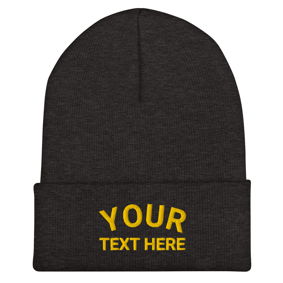 Custom Embroidered Cuffed Beanie - Heartland Stitch