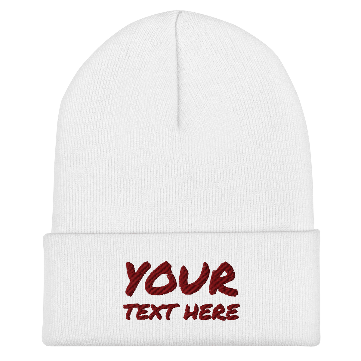Custom Embroidered Cuffed Beanie - Heartland Stitch
