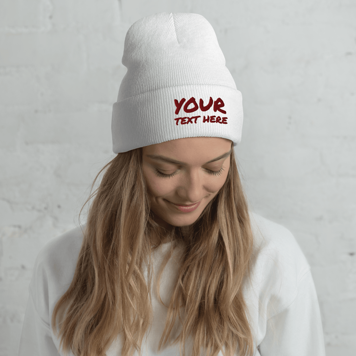 Custom Embroidered Cuffed Beanie - Heartland Stitch