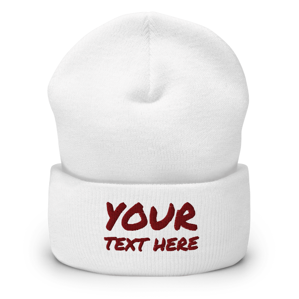 Custom Embroidered Cuffed Beanie - Heartland Stitch