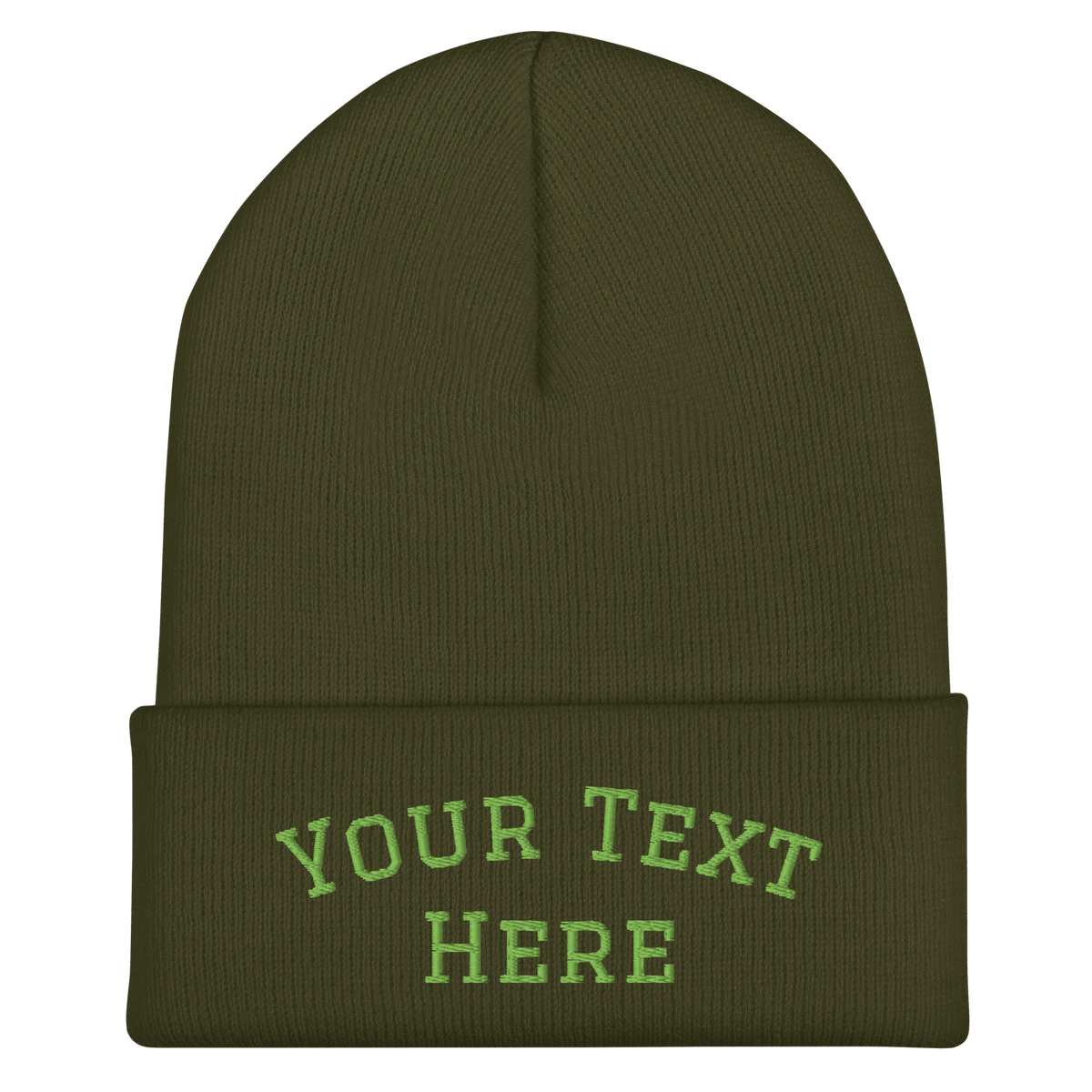 Custom Embroidered Cuffed Beanie - Heartland Stitch