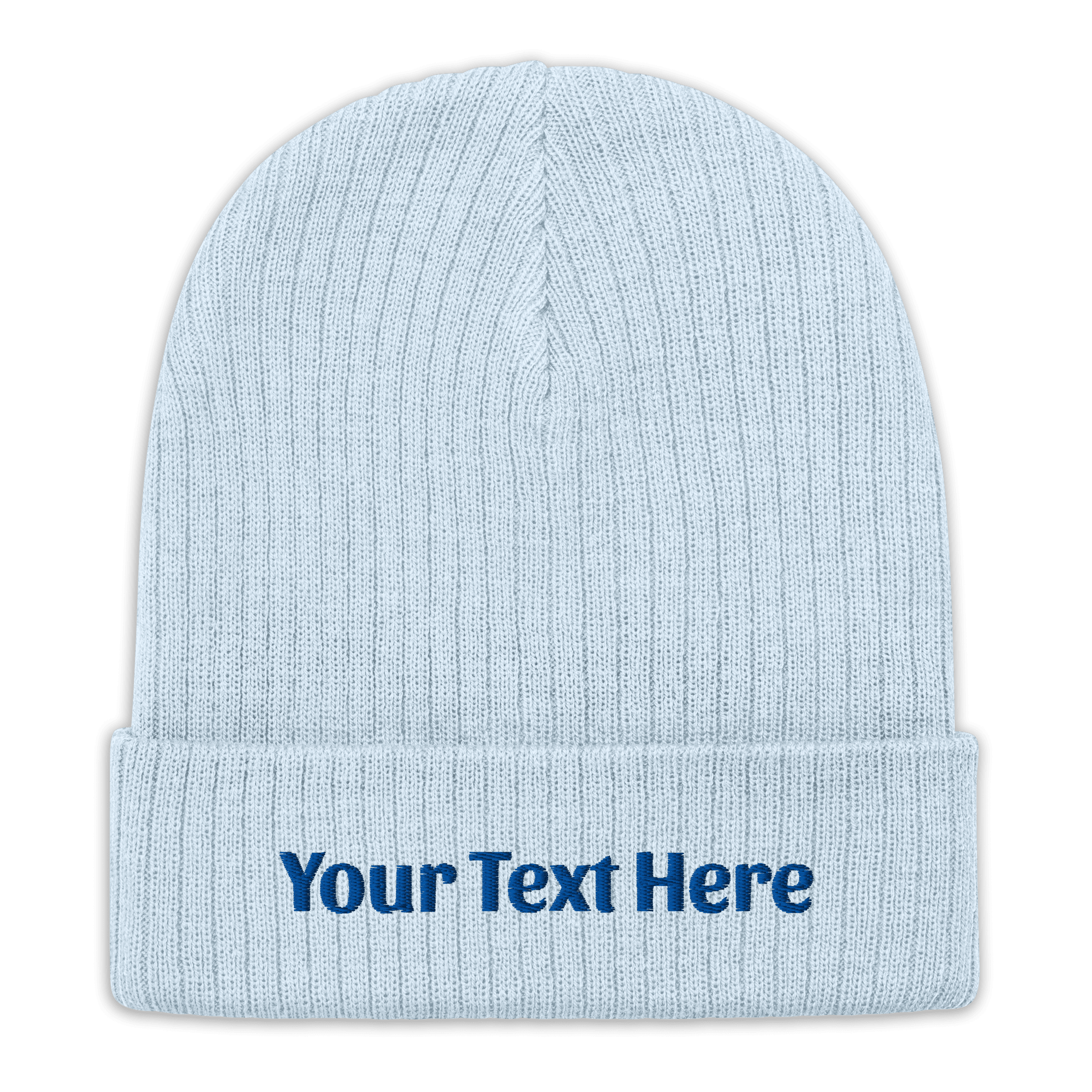 Custom Embroidered Ribbed Knit Beanie - Heartland Stitch