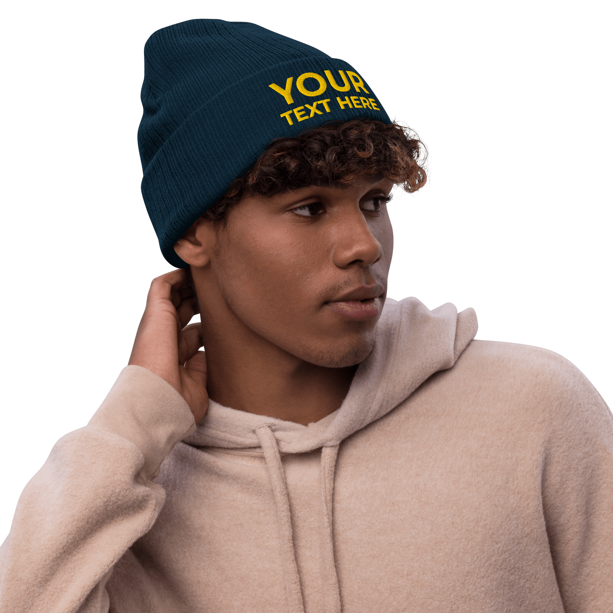 Custom Embroidered Ribbed Knit Beanie - Heartland Stitch