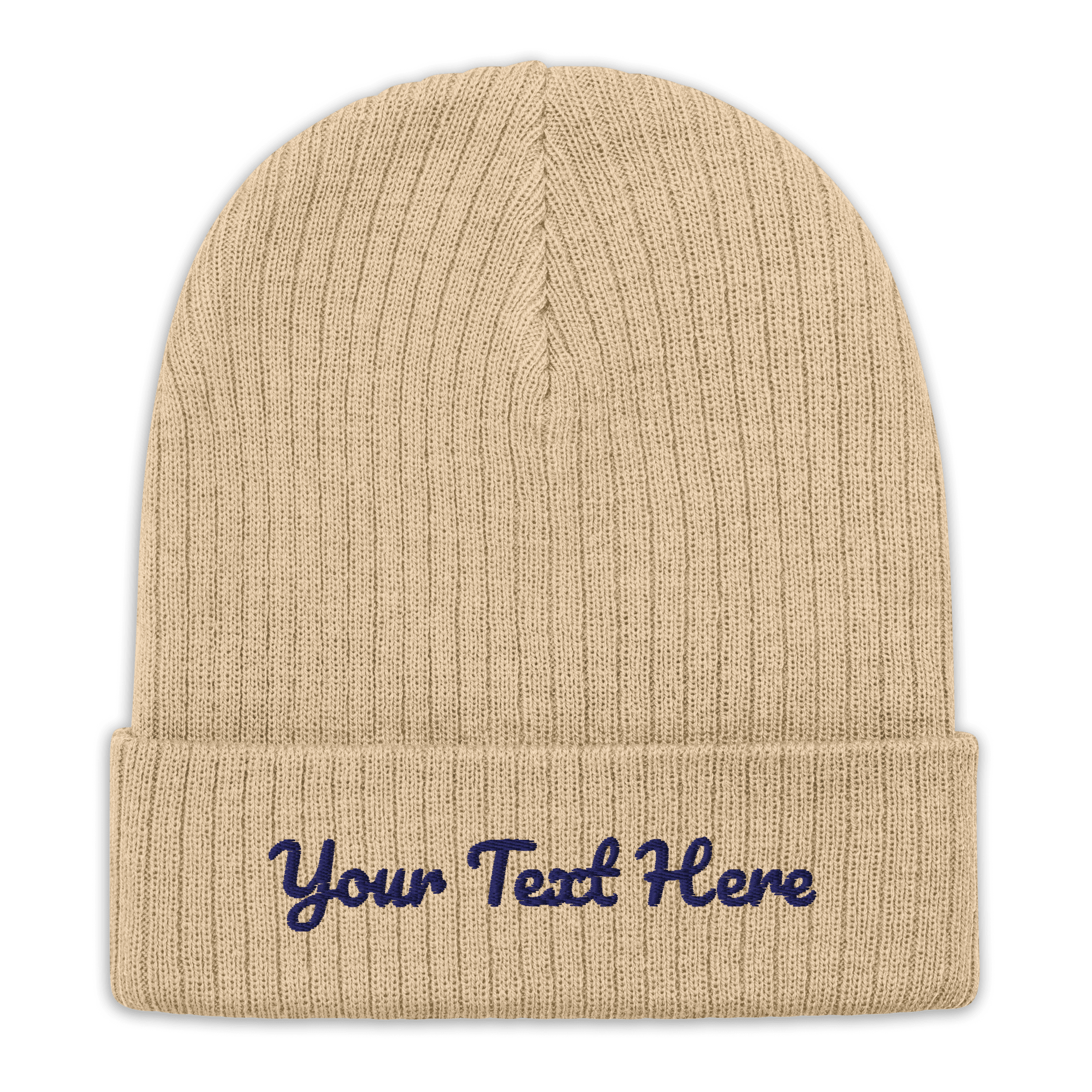 Custom Embroidered Ribbed Knit Beanie - Heartland Stitch