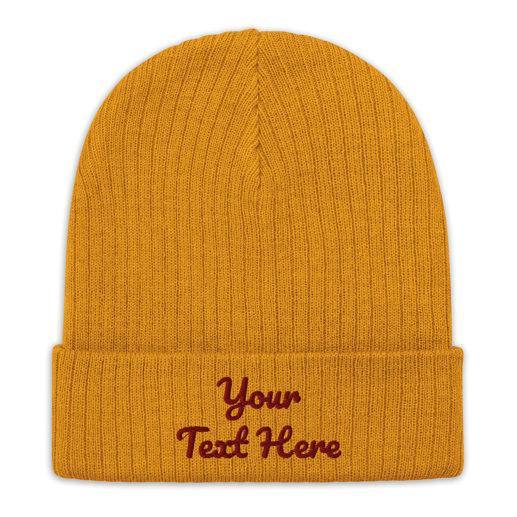 Custom Embroidered Ribbed Knit Beanie - Heartland Stitch