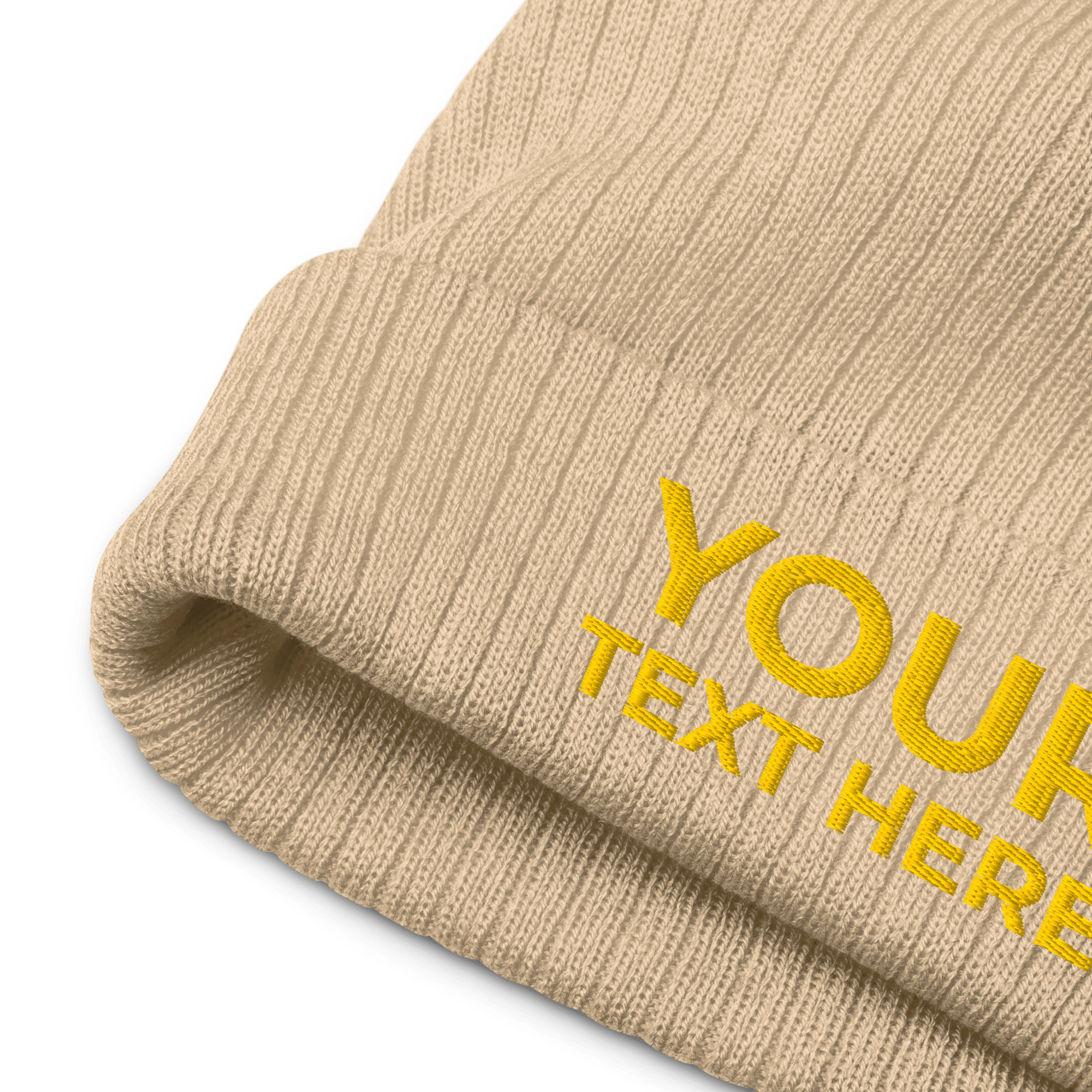 Custom Embroidered Ribbed Knit Beanie - Heartland Stitch