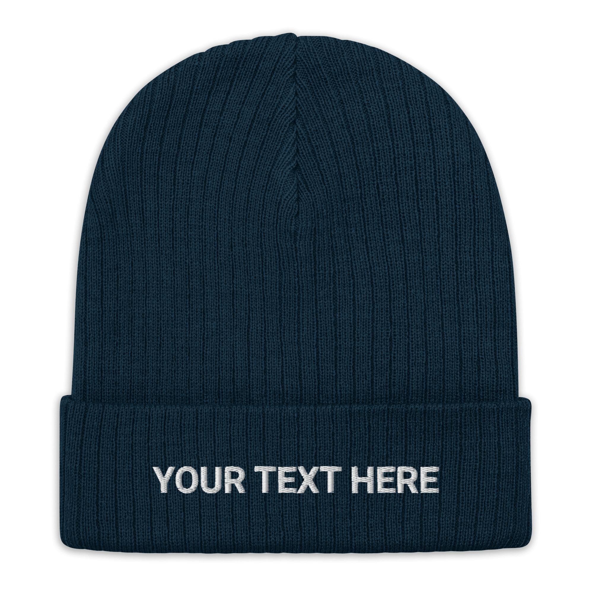 Custom Embroidered Ribbed Knit Beanie - Heartland Stitch