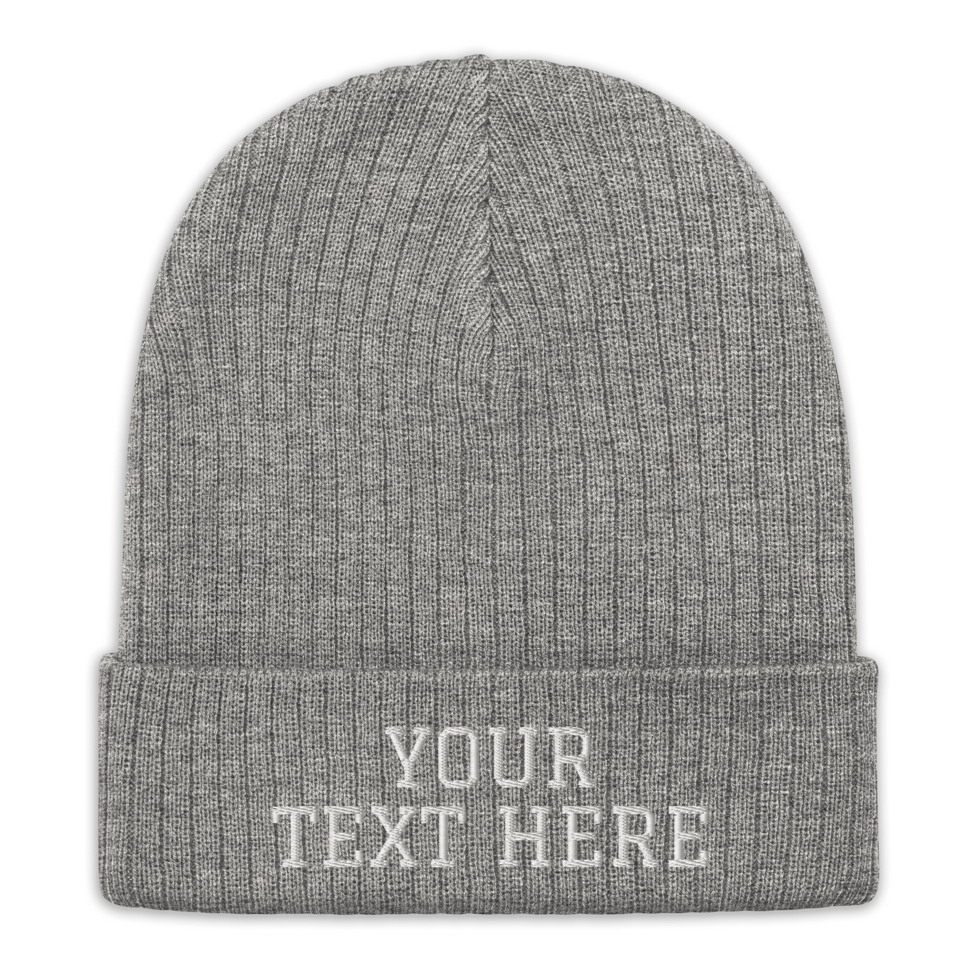 Custom Embroidered Ribbed Knit Beanie - Heartland Stitch