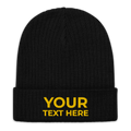 Custom Embroidered Ribbed Knit Beanie - Heartland Stitch