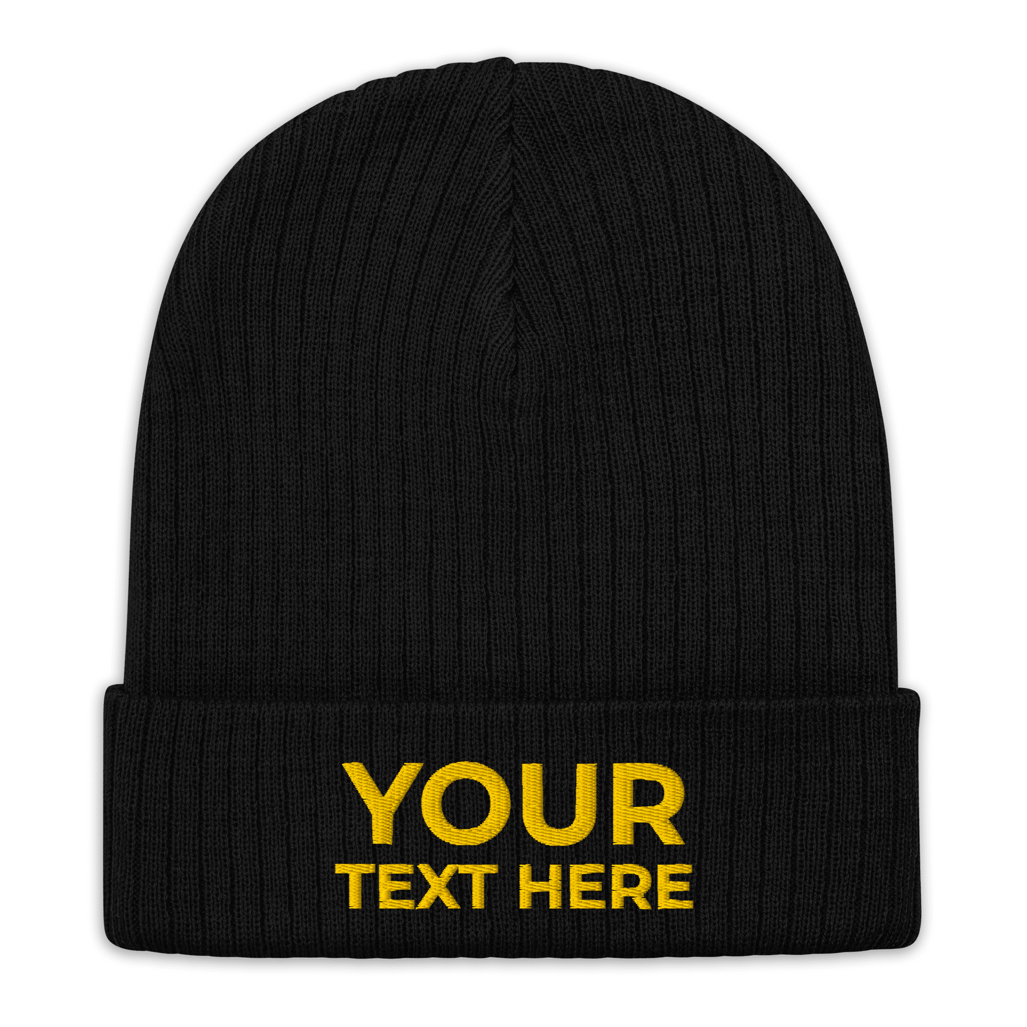 Custom Embroidered Ribbed Knit Beanie - Heartland Stitch