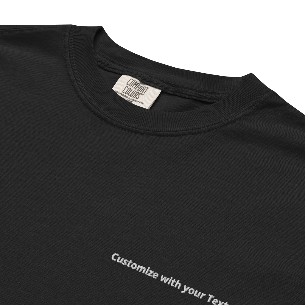 Custom Embroidered T-Shirt | Comfort Colors Personalized Tee | NO MINIMUM Order - Heartland Stitch