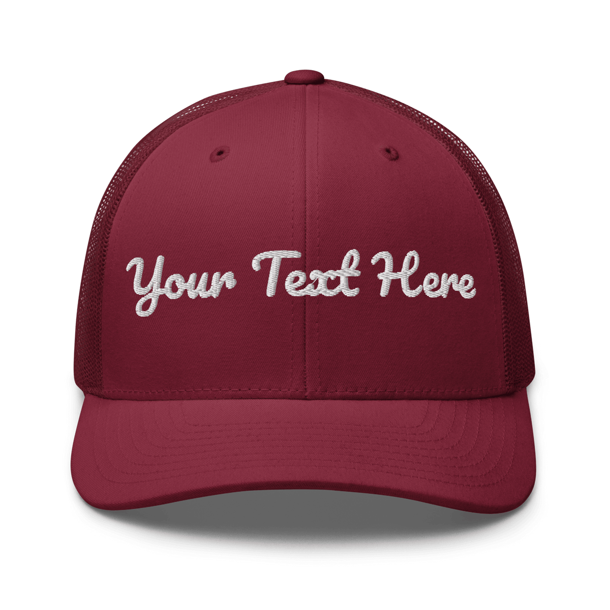Custom Embroidered Yupoong Trucker Hat - Heartland Stitch