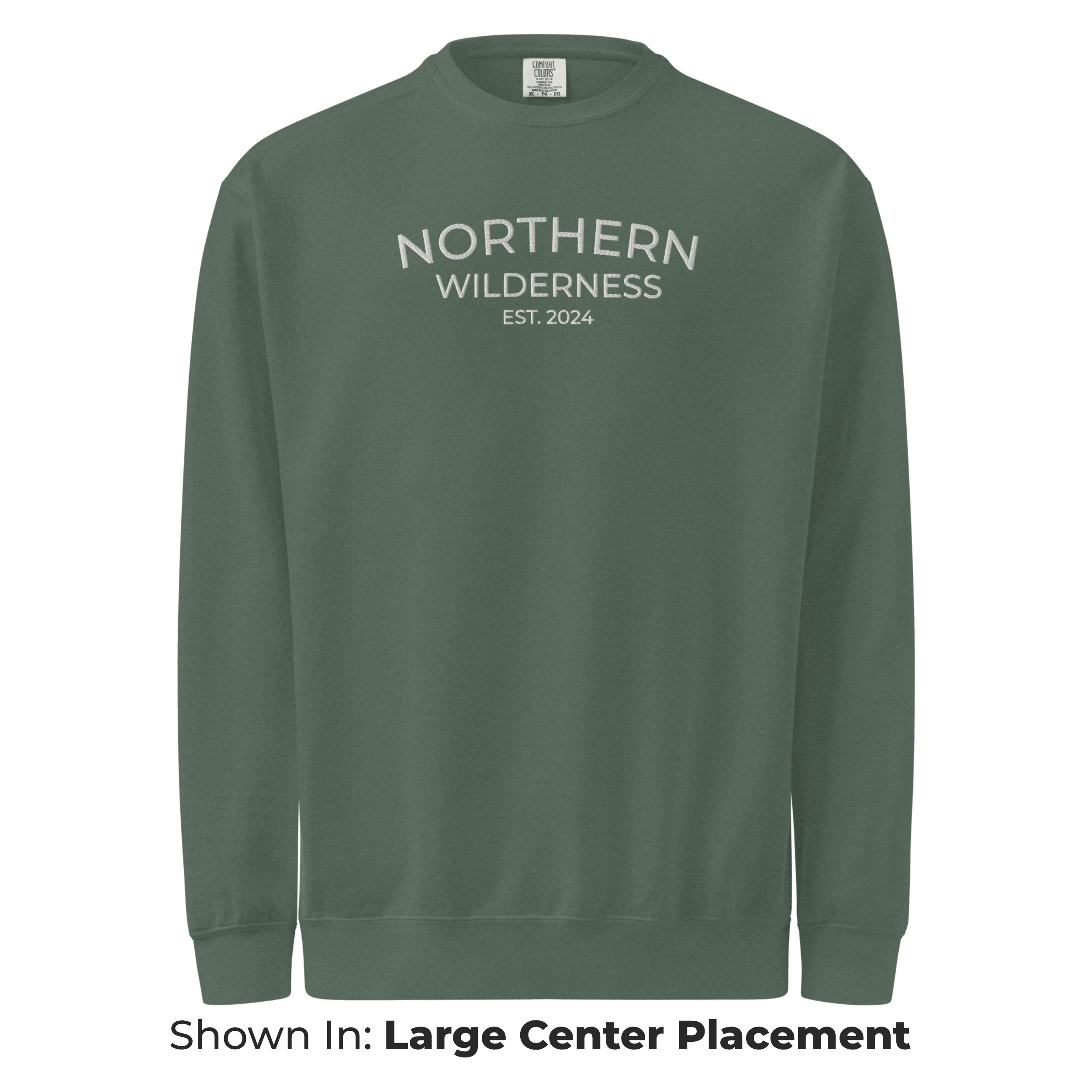 Custom Text Comfort Colors Sweatshirt - Heartland Stitch