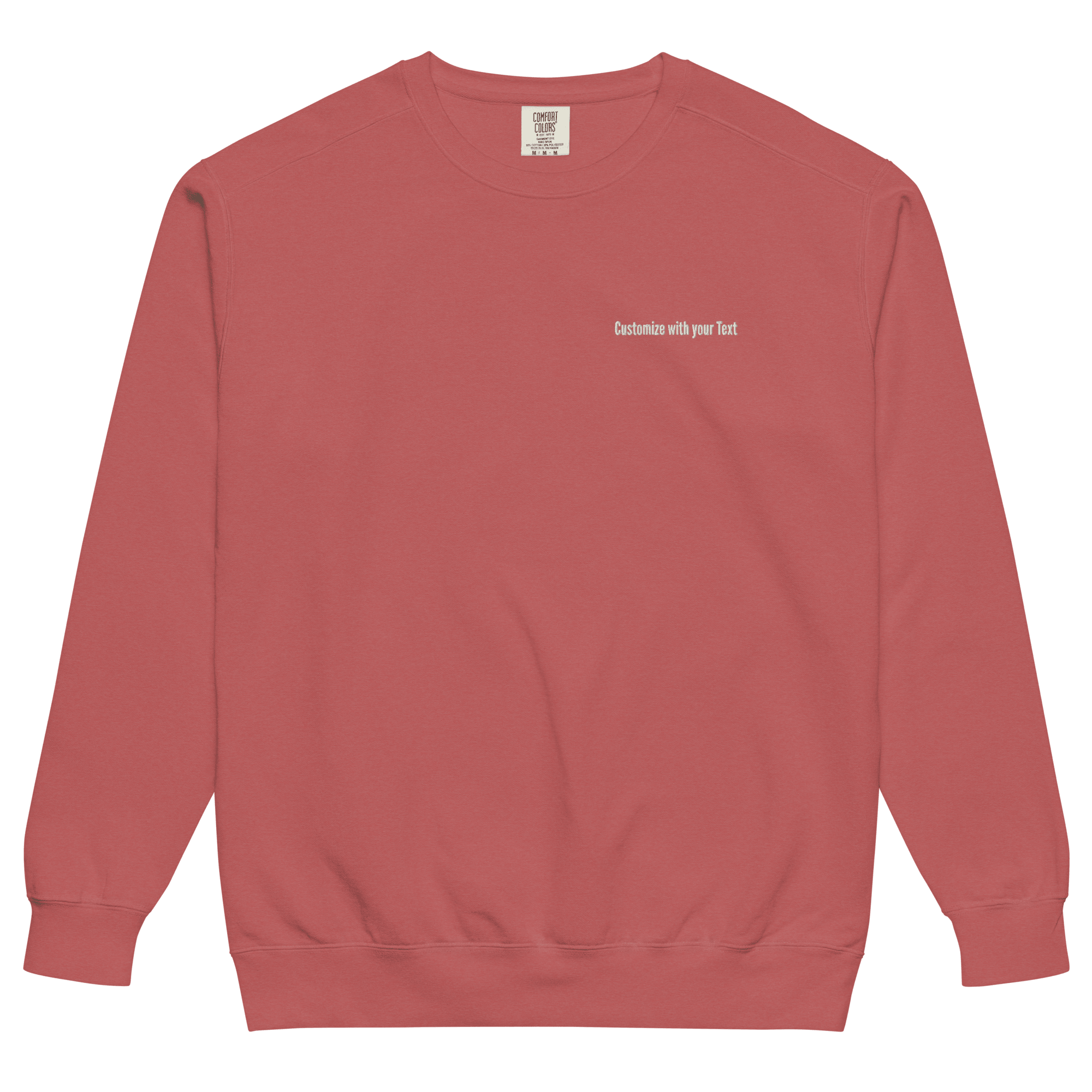 Custom Text Comfort Colors Sweatshirt - Heartland Stitch