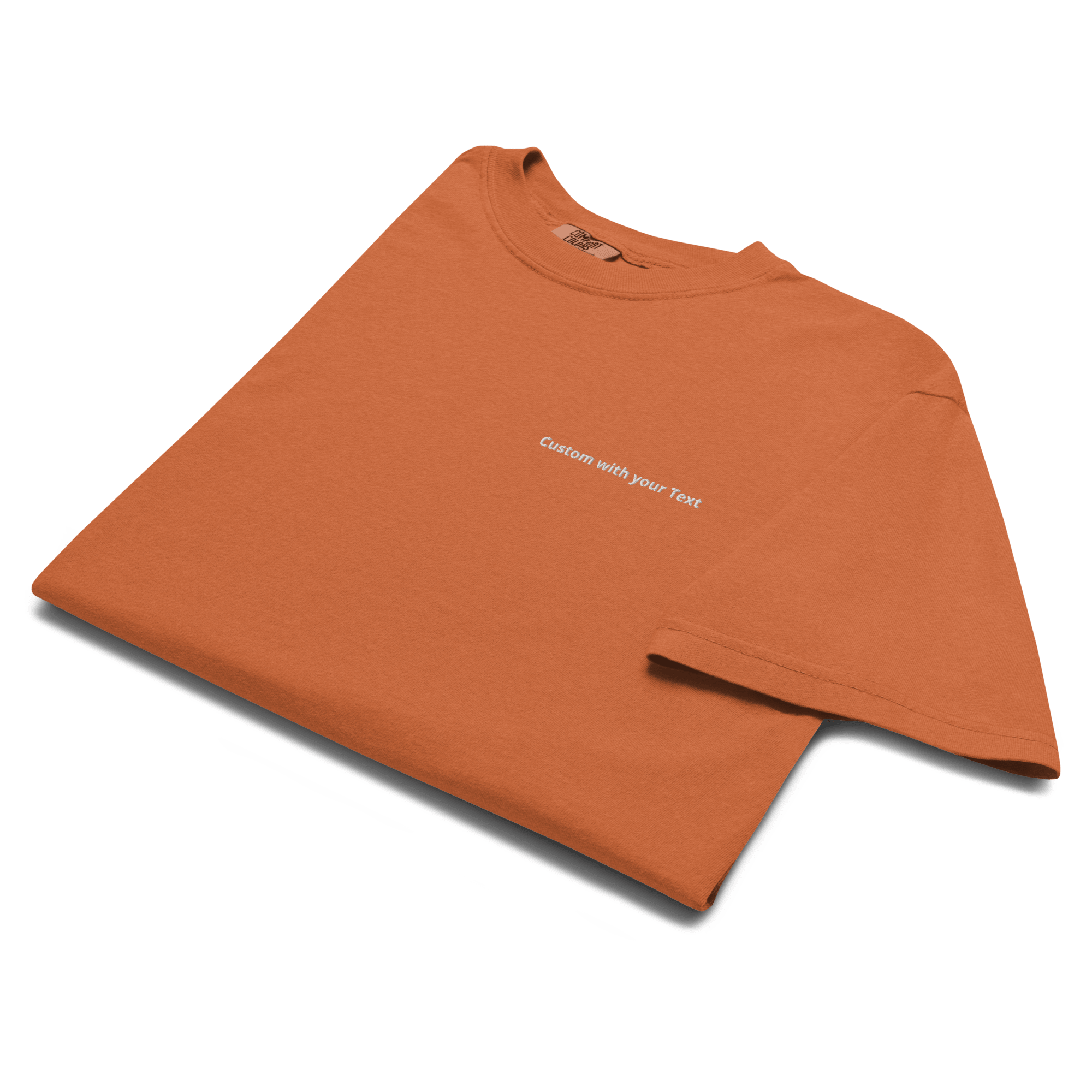 Custom Text Comfort Colors T-Shirt - Heartland Stitch