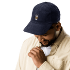 Embroidered Coffee Cup Corduroy Hat | Vintage Style Cozy Cap | Coffee Lover Gift - Heartland Stitch